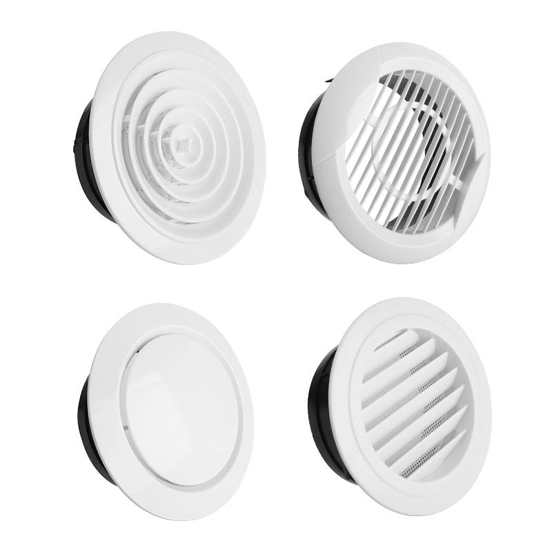 Fresh air outlet ABS central air -conditioning outlet rotation round -shaped air intake filter can boost air exhaust