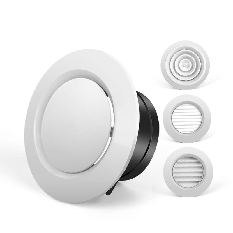 ABS new wind outlet system exhaust decoration covers a circular ventilation port air -conditioning mesh replacement exhaust mouth wind cover