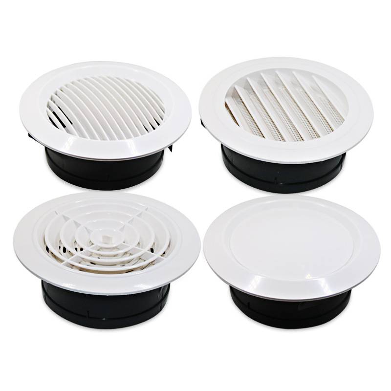 ABS fresh air central air -conditioning system exhaust air out of the wind, round -like blin -style ventilation, exhaust fans can be adjusted
