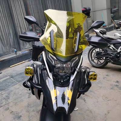 non-destructive installation of front windshield windshields for the application of kaiser 525x500x400x motorcycle modifications