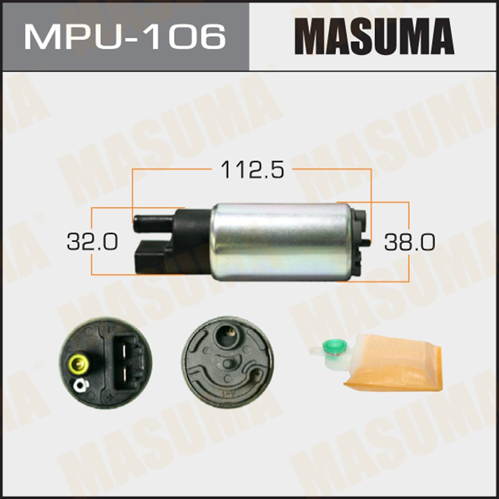 MPU-106 MASUMA Auto Parts accessories fuel pump 100L/h 3kg/cm2 23220-50261 23220-50260 17040-JG00D L3M8-13-350B