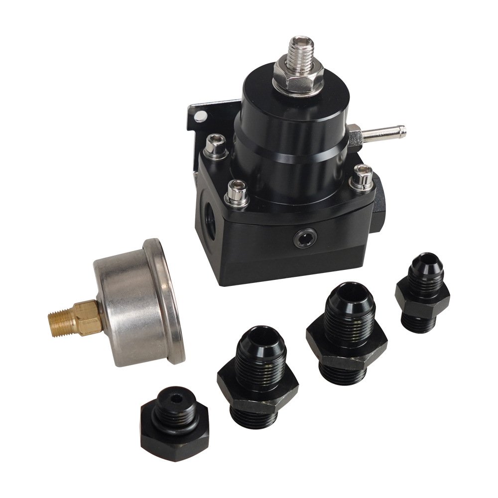 AN8 fuel pressure regulator universal fuel booster oil pressure strap connector oil Pressure Gauges Product