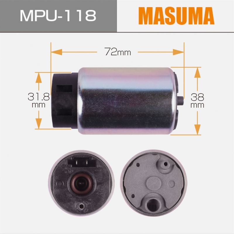 MPU-118 MASUMA Vehicle Accessories electric fuel pump 17040-9U01B 17042-00Q0G 17040-JD00D 17040-AX01A for NISSAN