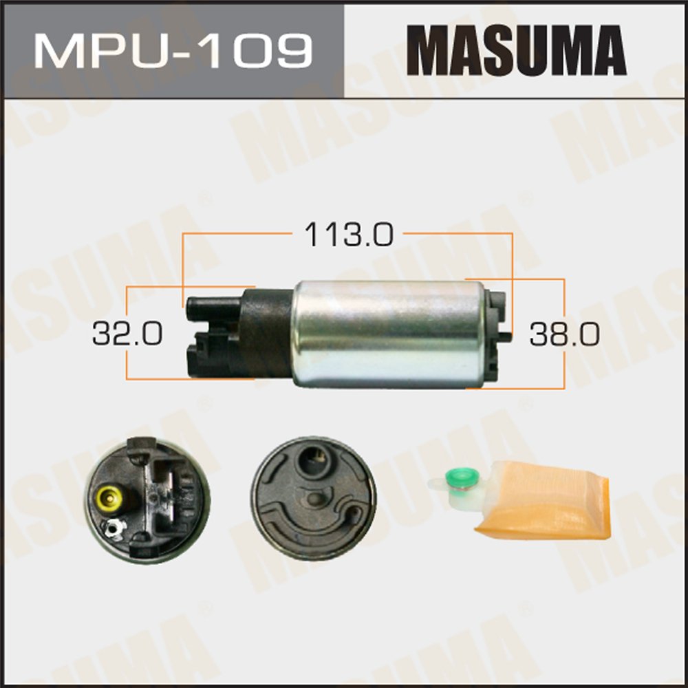 MASUMA MPU-109 Fuel Pump 23221-75020 High Pressure Electric Fuel Pump for Mitsubishi Pajero Subaru Legacy