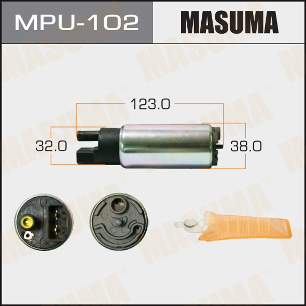 MPU-102 MASUMA Auto Car parts electric filter fuel pump 120L/h 3kg/cm2 23221-50060 23221-46120 23221-46140