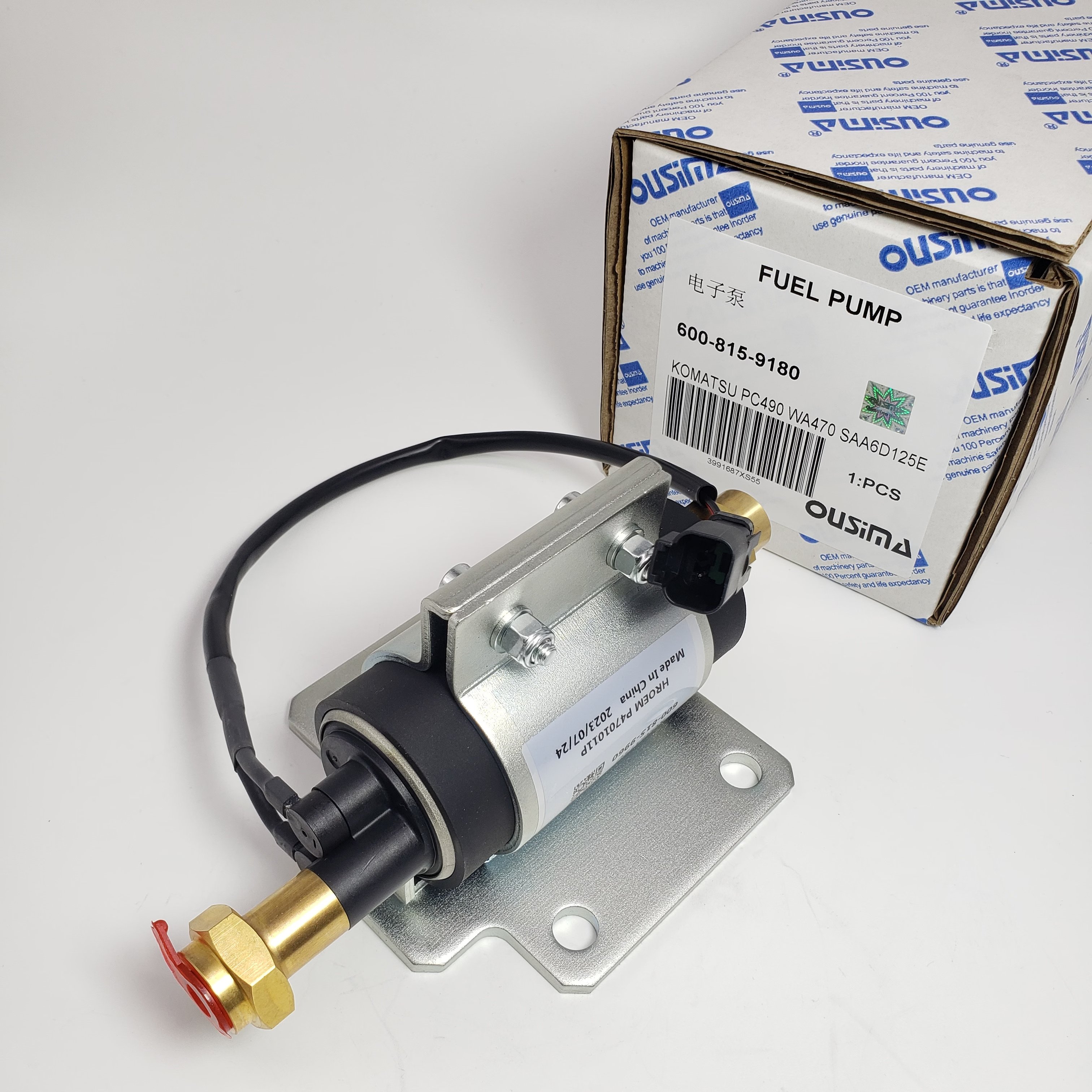 Fuel Pump 600-815-9180 For KOMATSU PC490 WA470 WA500