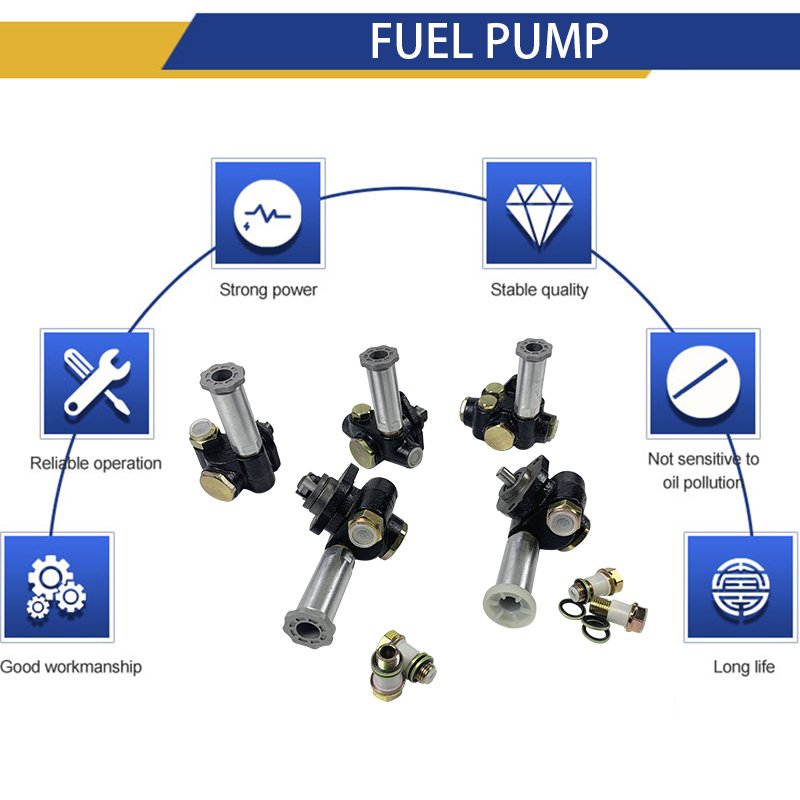 PC200-3/5 EX200-1/2 6BD1 Diesel Engine Spare Parts Fuel Feed Pump Provided Oil Delivery Pump 6 Months Long Working Life CN;GUA