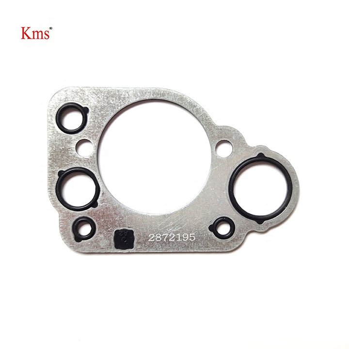 KMS gasket manufacturer best quality engine gasket QSX15 fuel pump support gasket 2872195