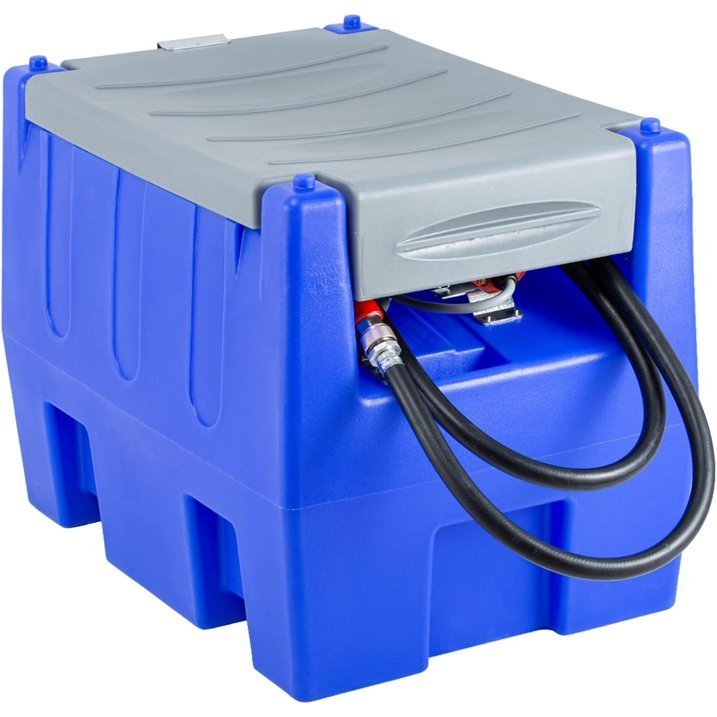 58 Gallon Gasoline Diesel Tank, Portable Diesel Fuel Transfer Tank with 12V Electric Pump for Diesel Transportation