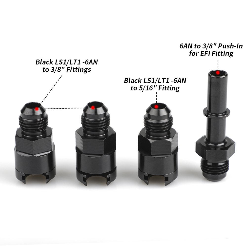 GSL392 Inline LS Fuel Pump & 58 PSI Fuel Filter Regulator EFI Conversion 255LPH High Pressure External Pump 6AN Fittings 400-939