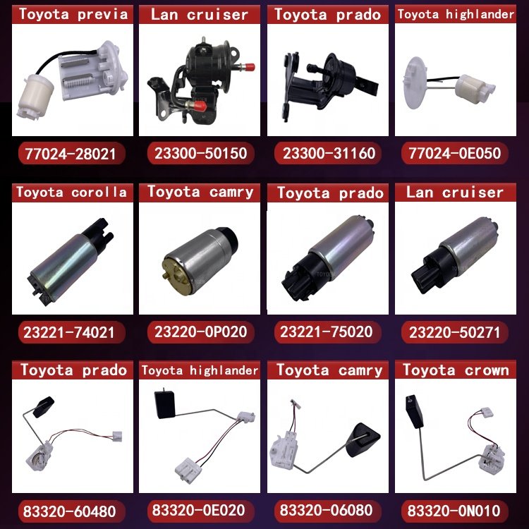 TOYOEM For TOYOTA Corolla Levin RAV4 Land Cruiser Prado Crown Camry Lexus hilux Sienta Hiace Filter Electric Fuel Pump Assembly
