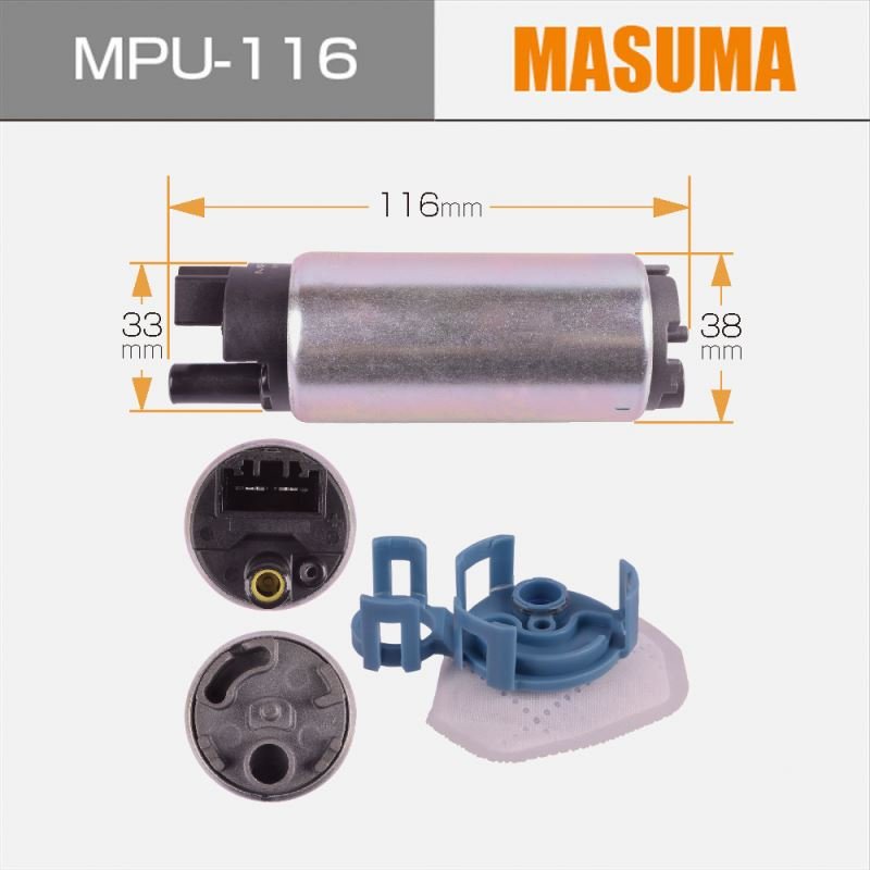 MPU-116 MASUMA oil resistance 23221-28040 23221-28290 universal fuel pump fuel pump