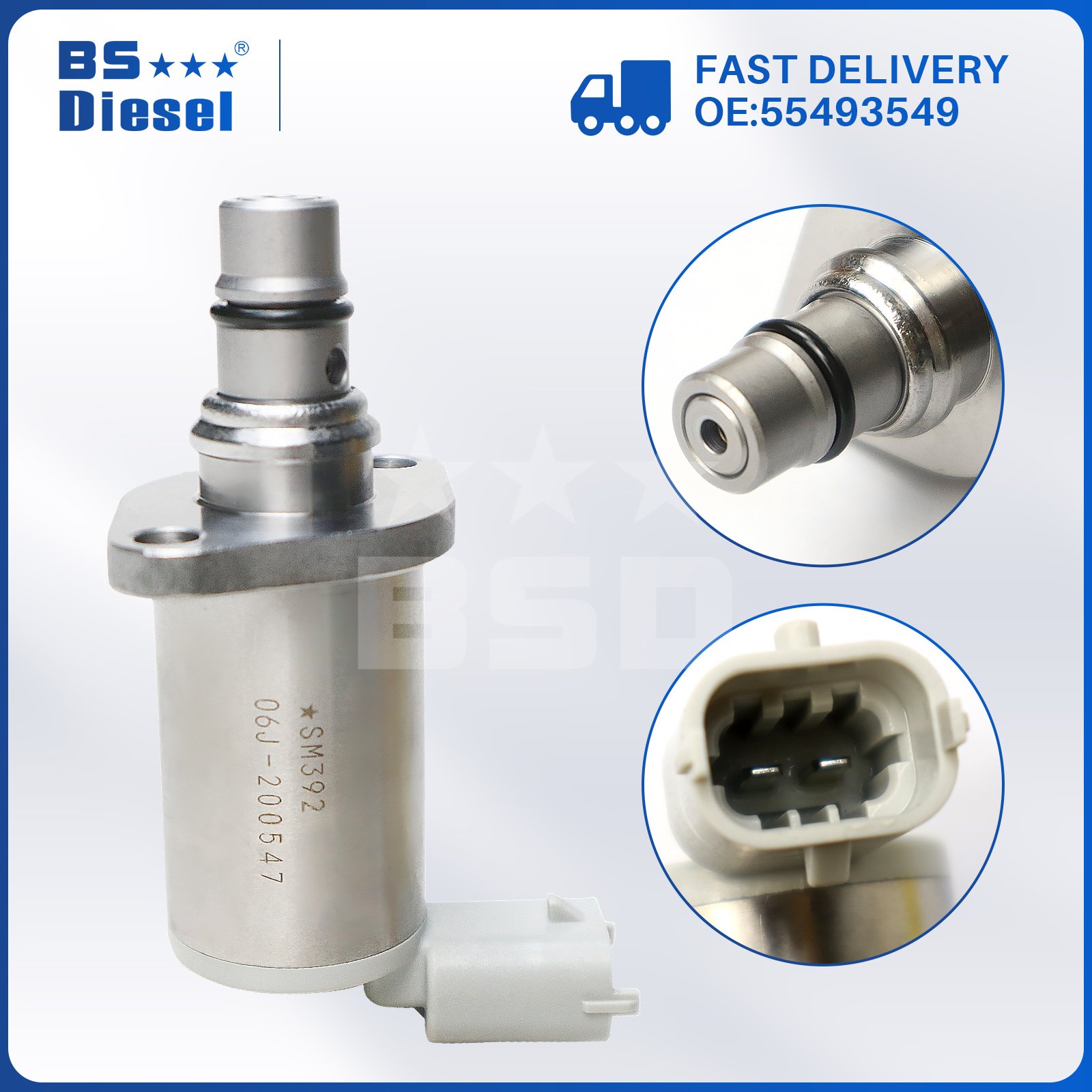 Hot Sale Autoparts Fuel Pump Parts Suction Control Valve 294009-1670 294009-1671 55493549 SCV Valve For Chevrolet Colorado