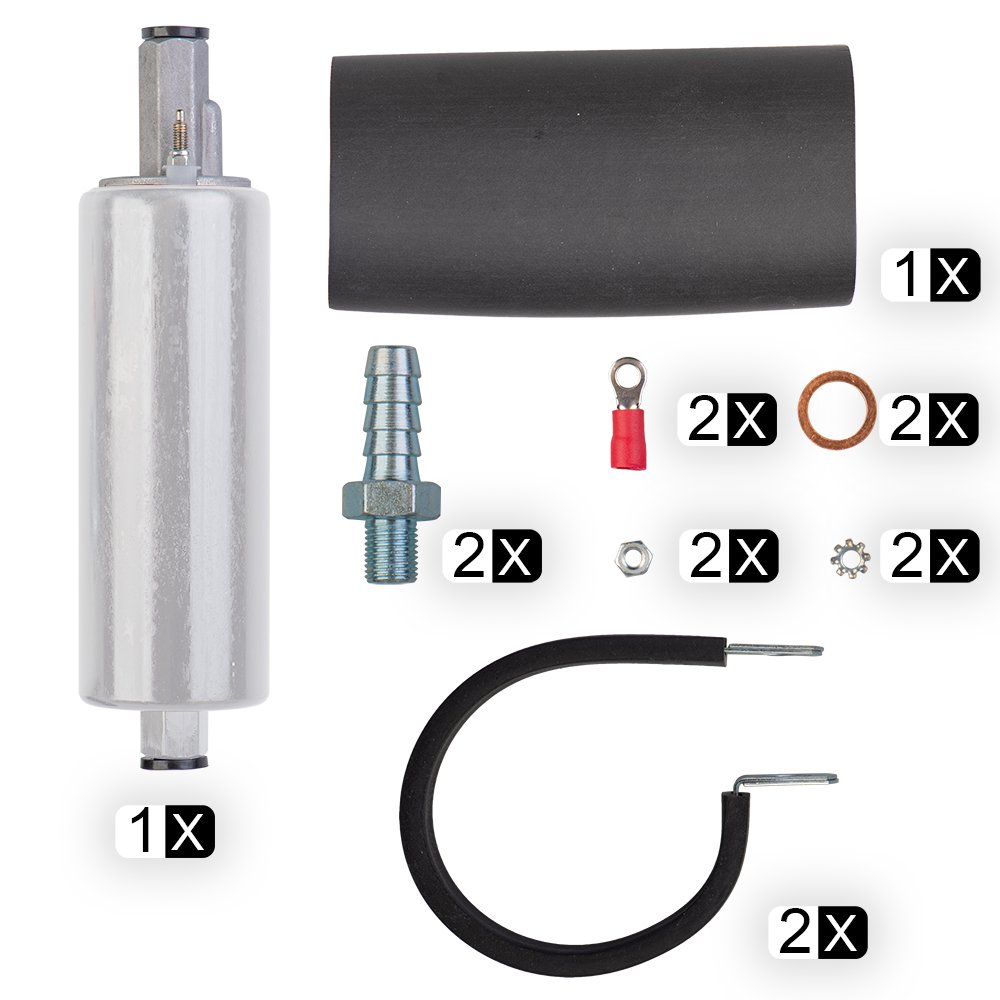Universal external pump high flow fuel pump GSL392 pressure external inlin e 255LPH inlin e fuel pump high pressure