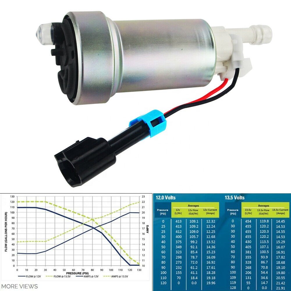 High Pressure 450LPH E85 Ethanol Fuel Pump Install Kit F90000267