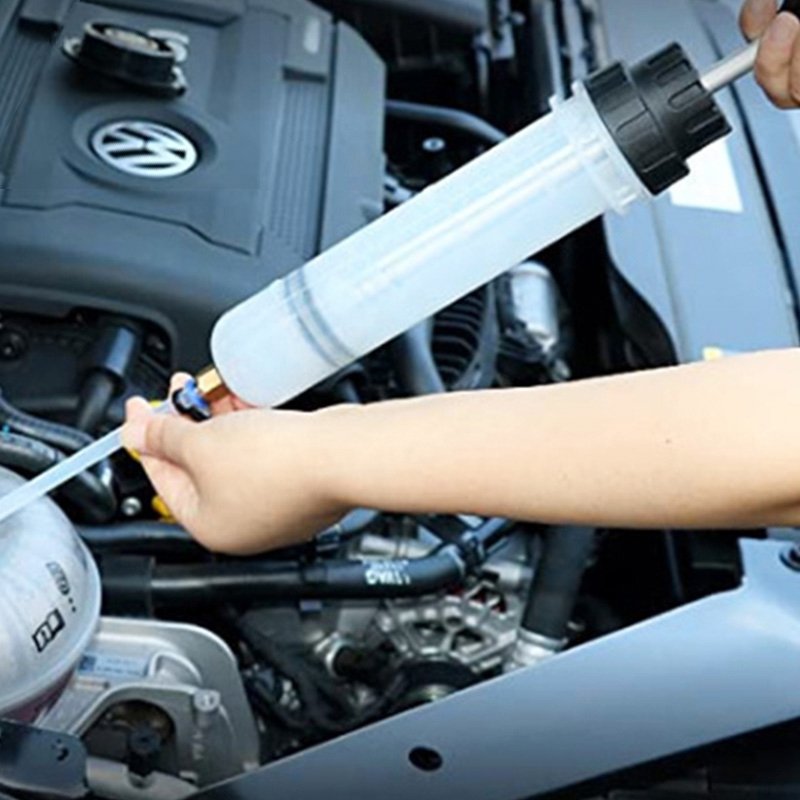 Car Oil Fluid Extractor Auto Air Pump Filling Syringe Bottle Transfer Automotive Fuel Extraction Hand Pump Dispenser Tools 200cc