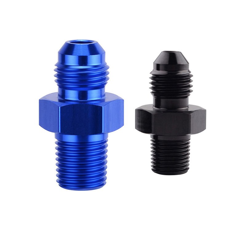 Black Aluminum AN4 4AN to 1/4 NPT Male Fitting Adapter