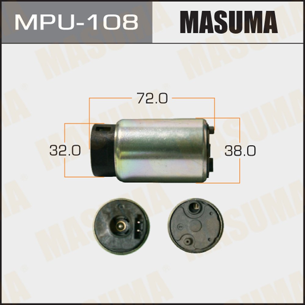MPU-108 MASUMA Auto Spare parts 85L/h 3kg/cm2 fuel pump 23220-21131 23220-21132 23220-0Q030 23220-0Q031