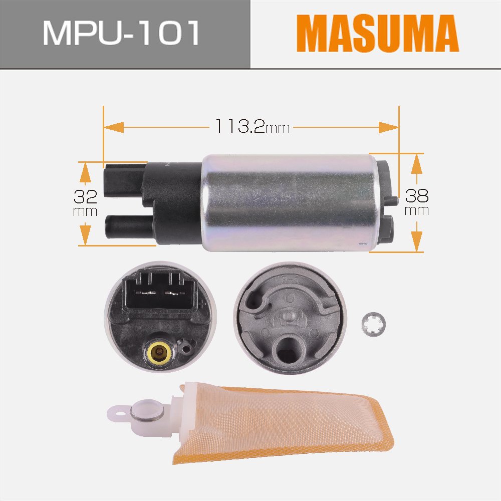 MPU-101-2 MASUMA Auto Engine Parts 100L/h 3kg/cm2 Electric Fuel Pumps