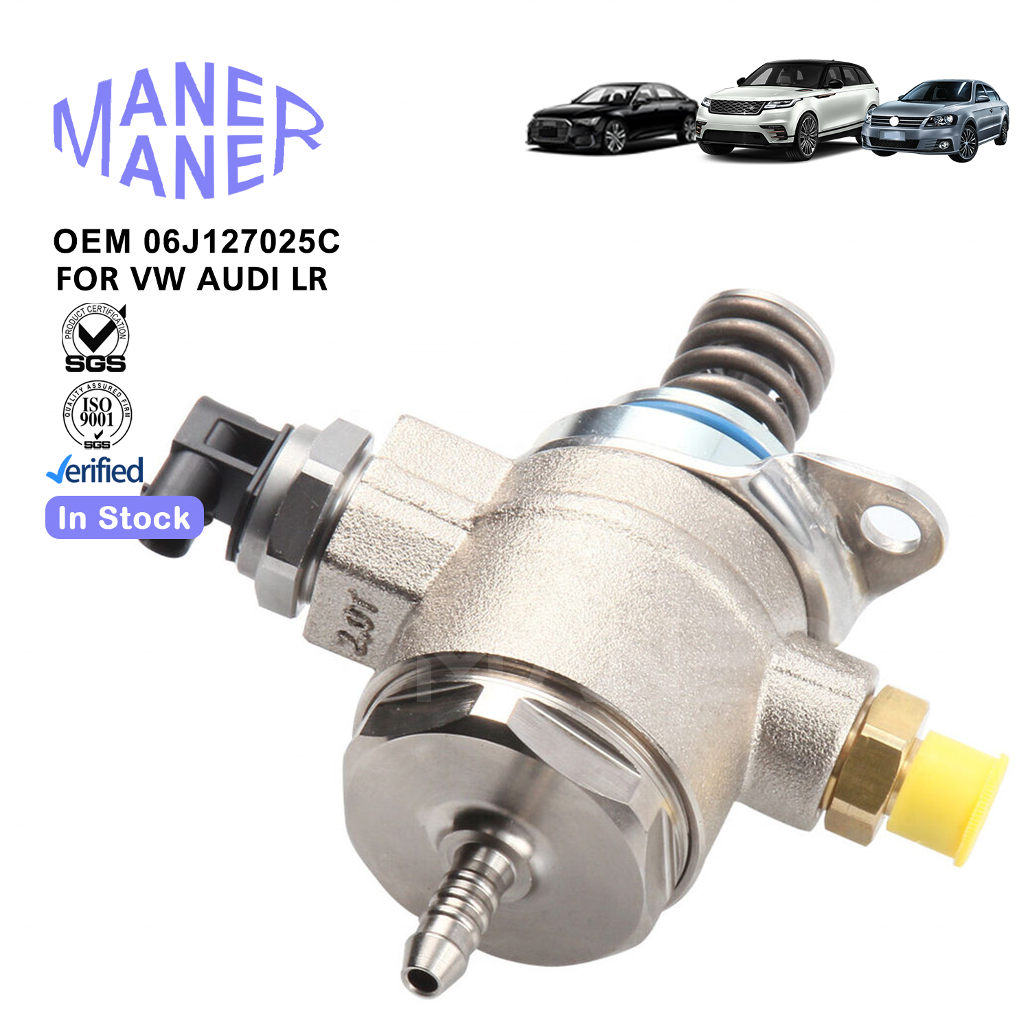 MANER Auto Engine System 06J127025C 06J127025D 06J127025E hot sell High Pressure Fuel Pump for VW Audi 2.0TFSI CAEB 2008 2013