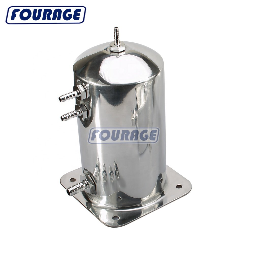 High Polished Aluminum 2.5L Fuel Surge Tank Swirl Pot Suit for Bosch 044 Fuel Pump