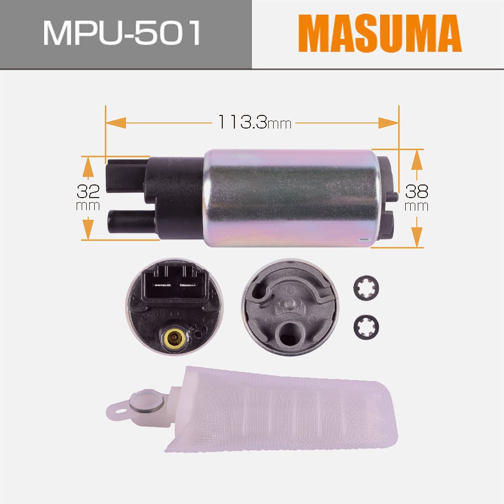 MPU-501 MASUMA Auto Parts fuel pump 100L/h 3kg/cm2 17040-SR3-931 17045-SMG-E01 L577-13-350 1760A189 LF2L-13-350