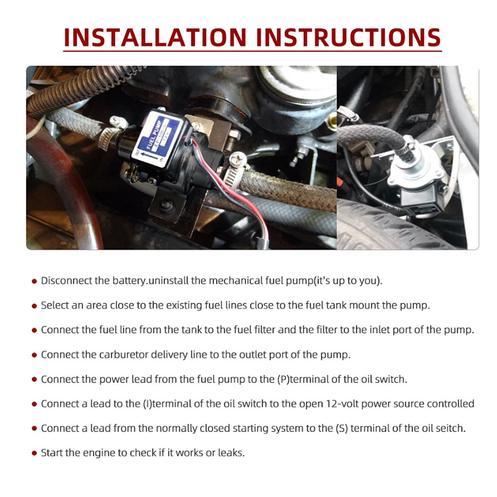 Universal Diesel Petrol Gasoline 12V Electric Car Fuel Pump EP500-0 EP5000 EP-500-0 035000-0460