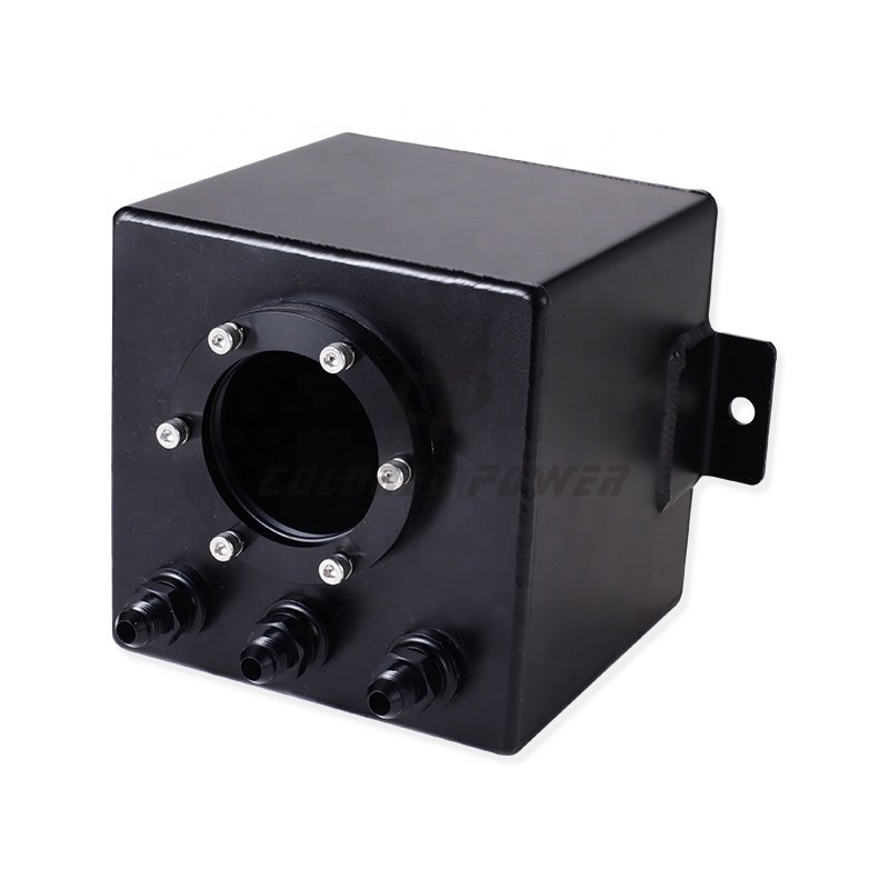 2L Aluminium Polished Universal Complete Fuel Surge Tank Use With 044 Pump