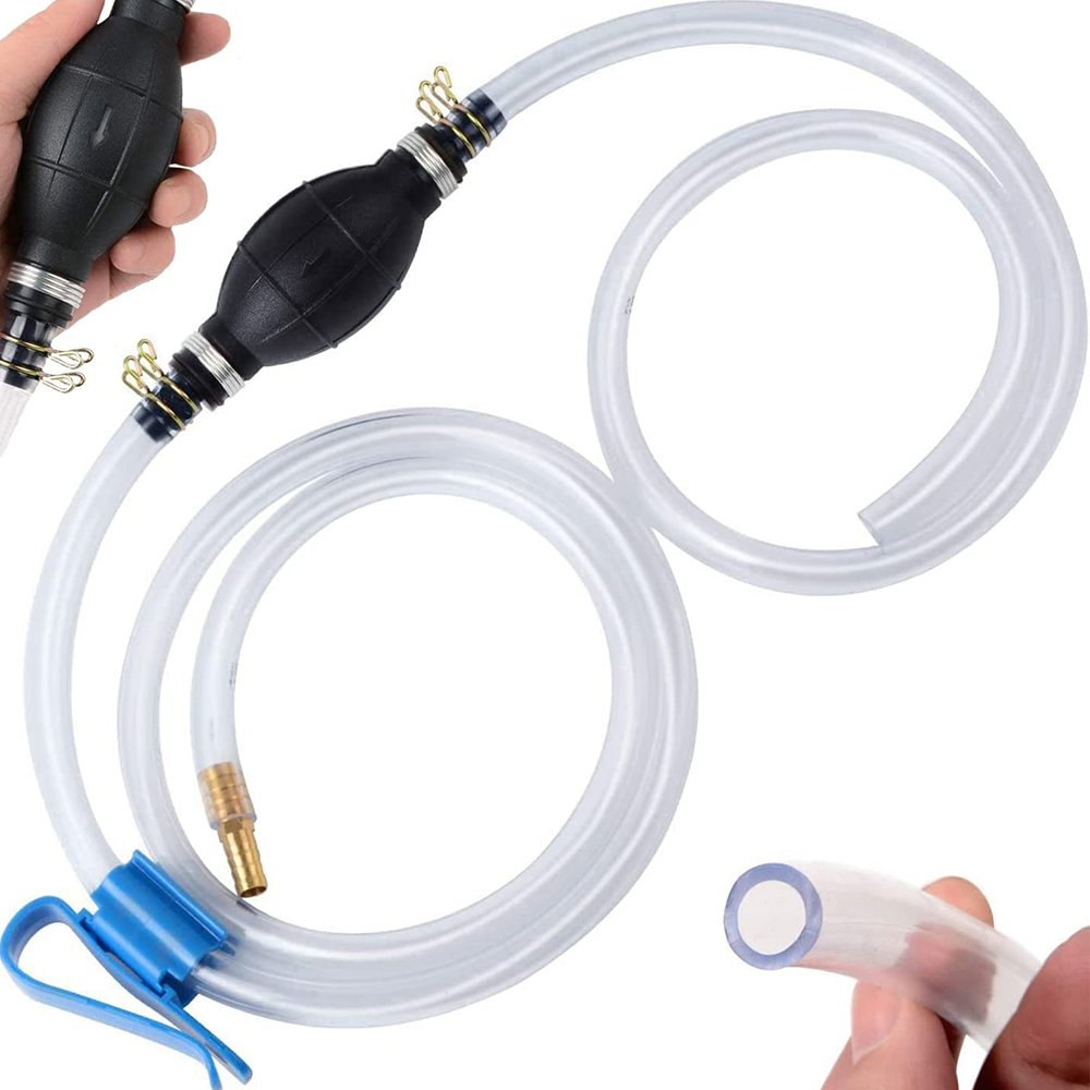 Car Fuel Pump Rubber Manual Liquid Oil Transfer Pump Petrol Diesel Liquid Manual Pump Fuel Saver For Gas Gasoline