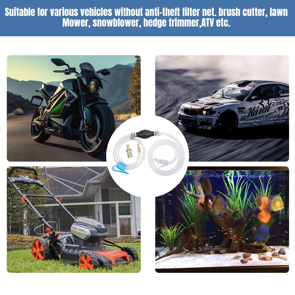 Car Fuel Pump Rubber Manual Liquid Oil Transfer Pump Petrol Diesel Liquid Manual Pump Fuel Saver For Gas Gasoline