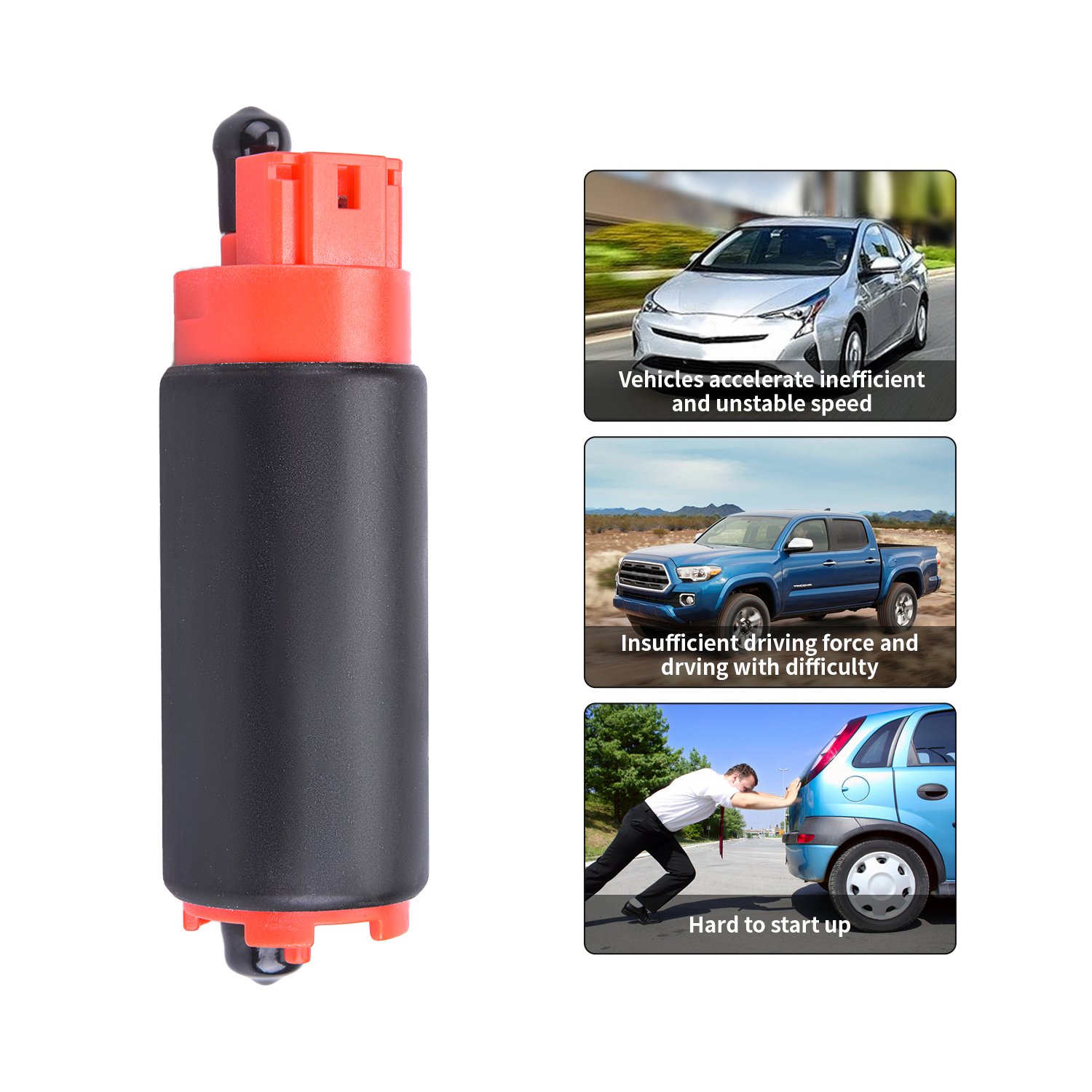 Car 340LPH E85 Compatible High Flow Fuel Pump "Replace Walbro 255LPH GSS342" For Honda VW BMW Chevrolet Dodge