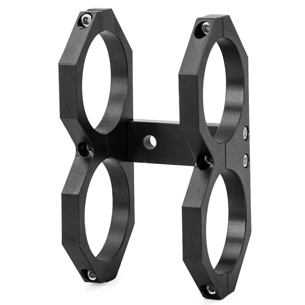 60mm Twin Dual Double Aluminum 044 Fuel Pump Mounting Bracket Clamp cradle Fuel Pump Support