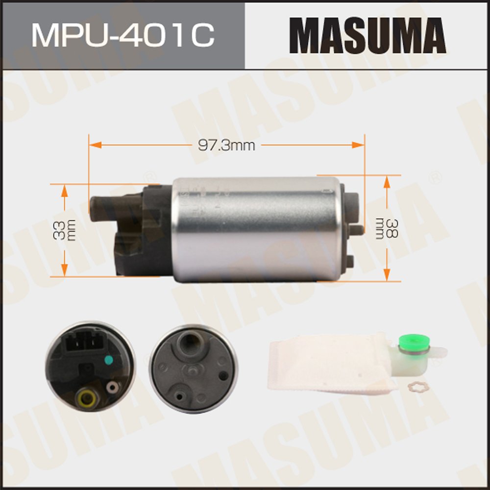 MPU-401C MASUMA 85L/h 4.0kg/cm2 carbon commutator Auto Car parts fuel pump 17045-T0A-000 17045-T0C-T50 17045-T0C-T51