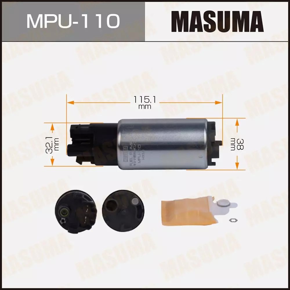 MASUMA MPU-110 Universal Electric fuel pump for LEXUS TOYOTA Crown Celica Supra 23221-31340 12v/24v