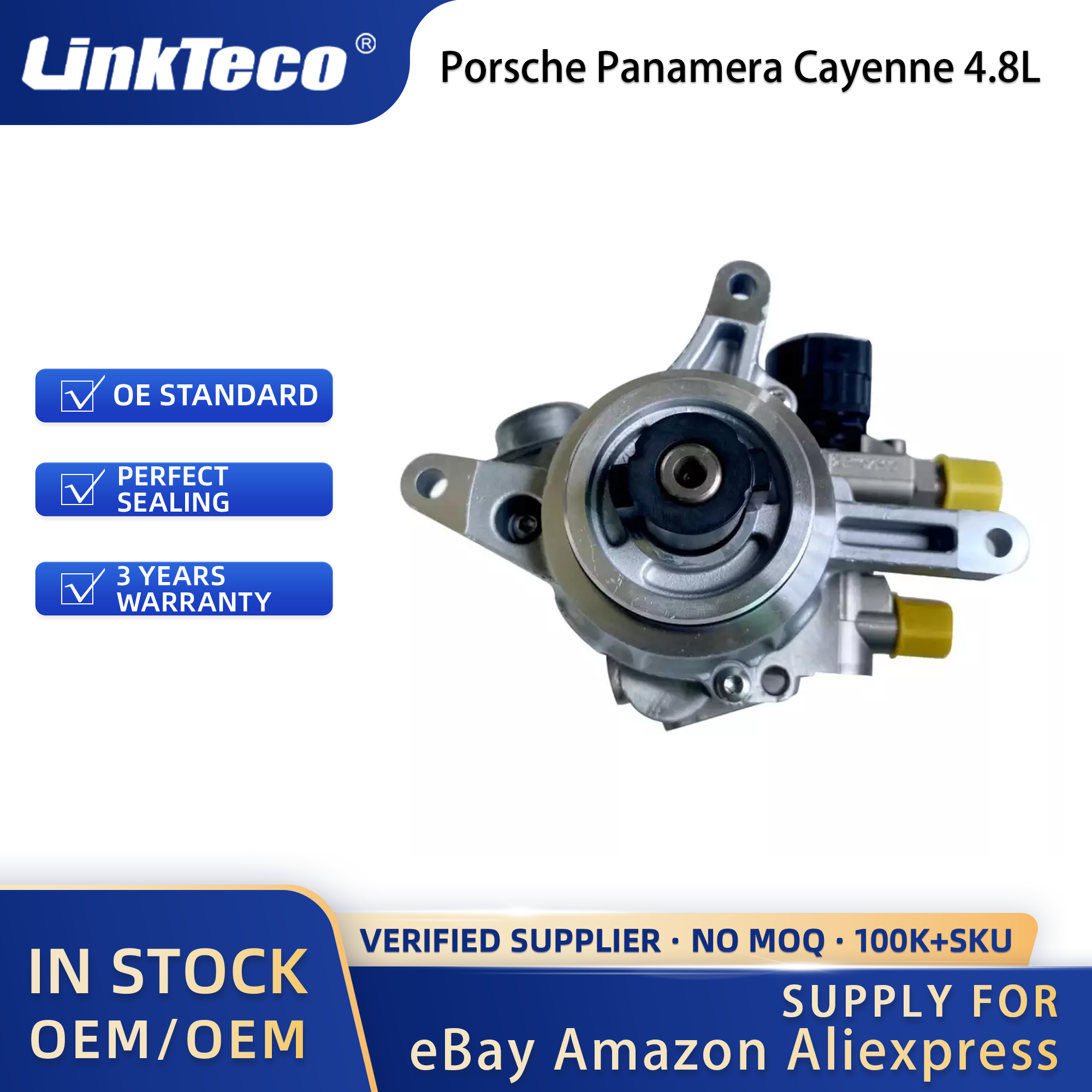Linkteco High-Quality Suitable High-Pressure Fuel Pump For Porsche Panamera Cayenne 4.8L 2008-2016 94811031503 94811031504