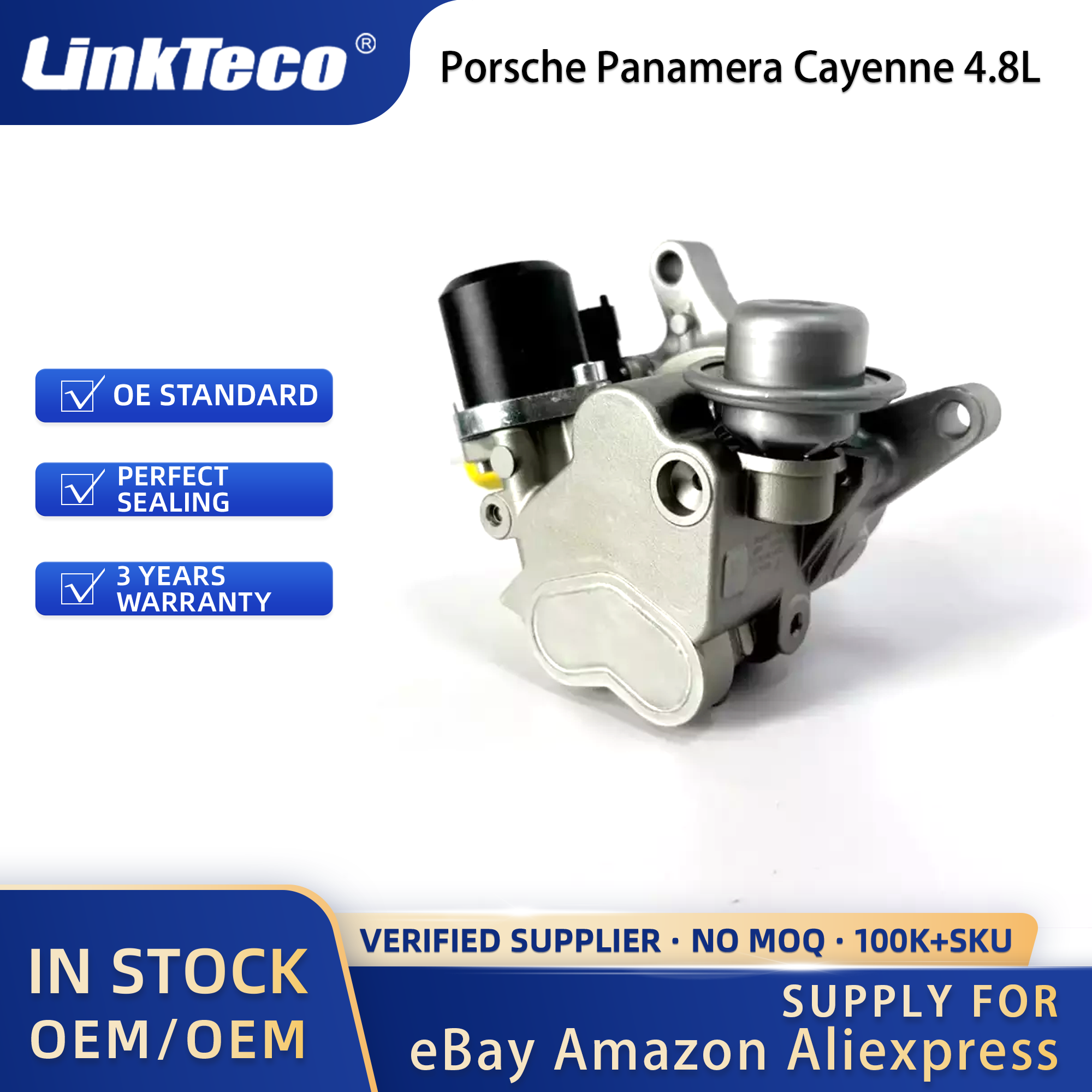 Linkteco High-Quality Suitable High-Pressure Fuel Pump For Porsche Panamera Cayenne 4.8L 2008-2016 94811031503 94811031504