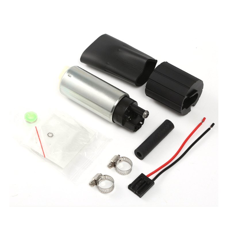 255LPH Electric Fuel Pump 12V EFI System for Gasoline E85 High Pressure Universal Fuel Pump with Installation Kit GSS342