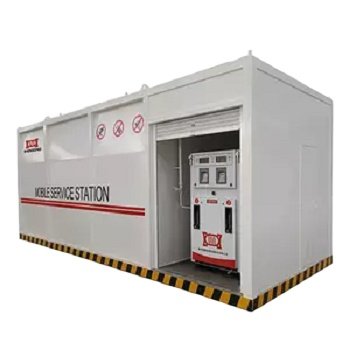 Mobile Skid-mounted For Refueling Vehicle container station on sale Easy Operation Skid-mounted fuel station Mobile