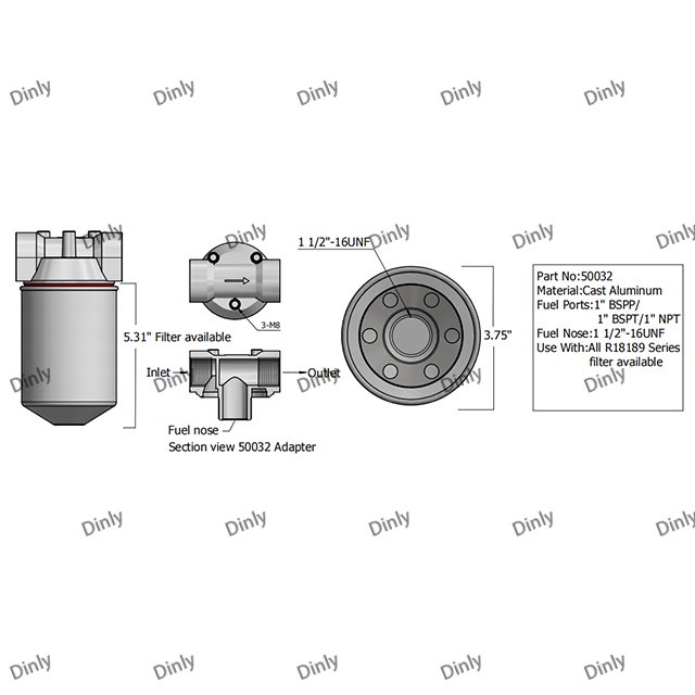 High Quality Gasoline Diesel Pump Filter Water Particulate Removal Filter