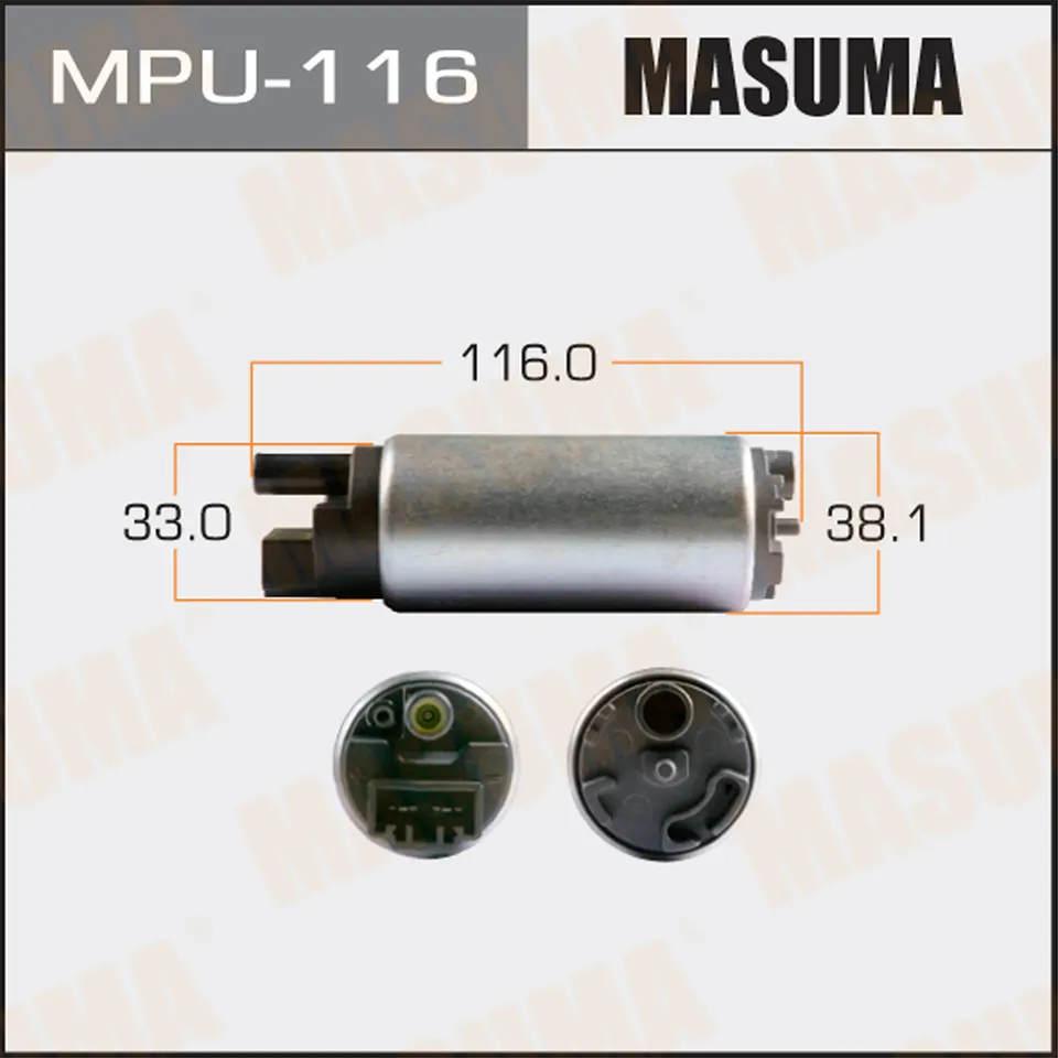 MPU-116 MASUMA Car Auto Parts Fuel Pump High Pressure Electric Gasoline Fuel Pump For Toyota 23220-74021