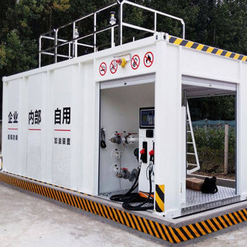 3000L fuel tank container station gas station Mini Mobile Fuel Station