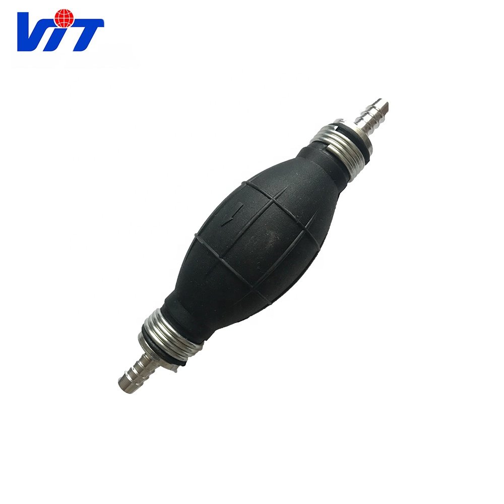 VIT 6mm 8 mm 10mm 12mm rubber hand fuel pumps bulb with straight endings aluminium safety valves for All Fuels Car Boat Mar
