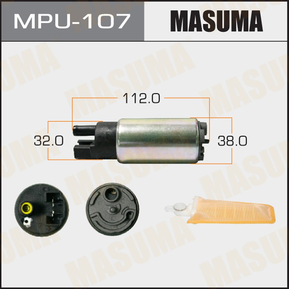 MPU-107 MASUMA Auto Parts accessories 100L/h 3kg/cm2 electric fuel pump 23221-22030 23221-22140 23221-23010 23221-23020