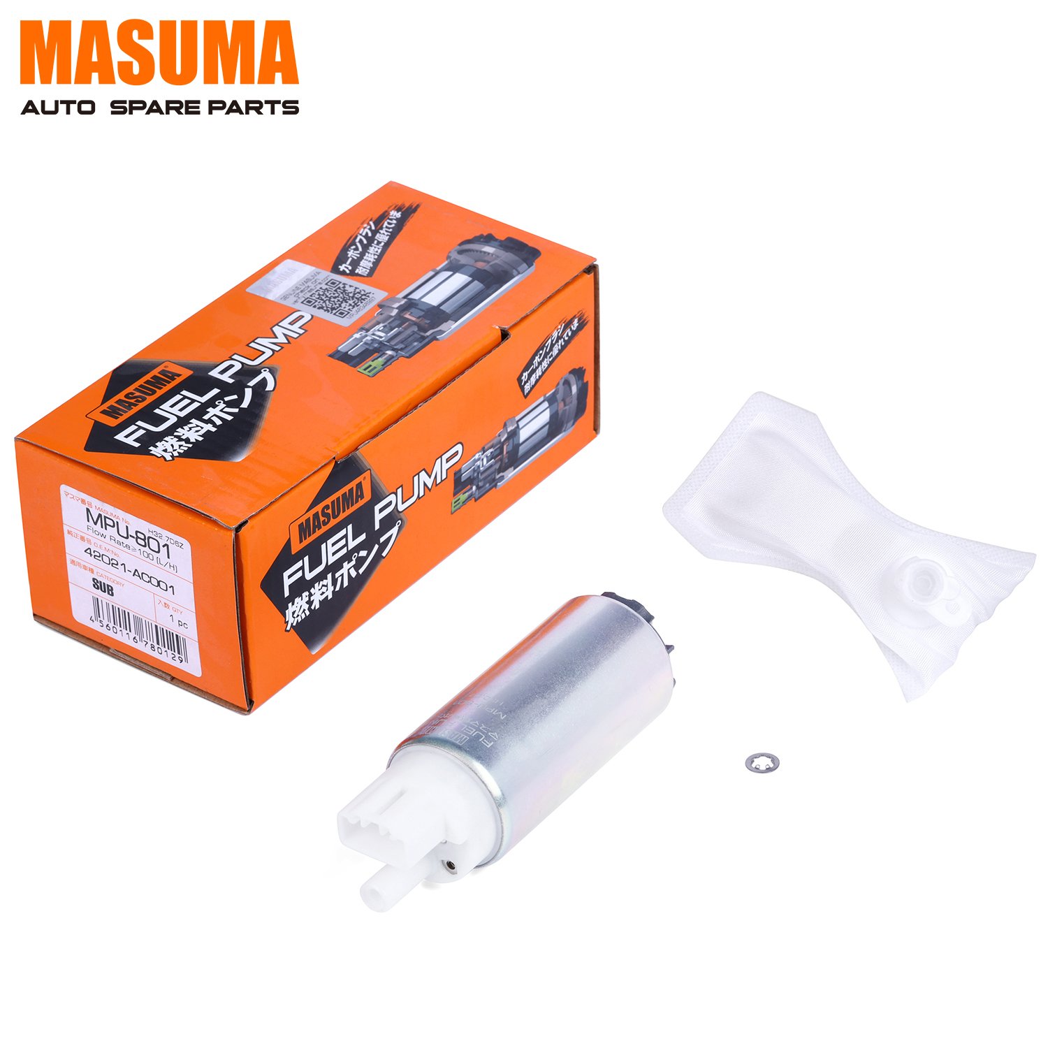 MPU-801 MASUMA Japanese auto parts Electric 100L/h 3kg/cm2 fuel pump 42021AC000 42021FA090 42021FA150 42022FE090