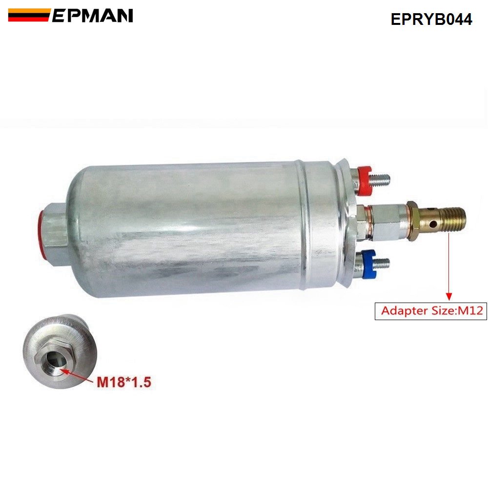 ADDCO - EPMAN Car High Pressure External 044 Fuel Pump OEM:0580 254 044 Poulor 300lph EPRYB044
