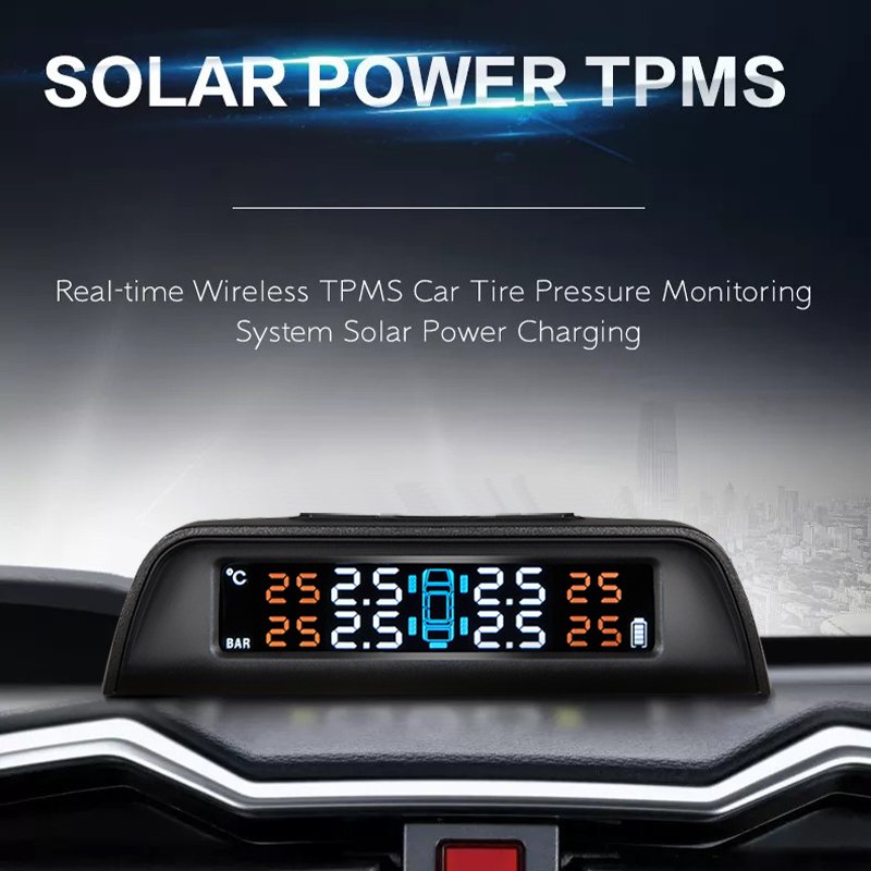 Hot selling TPMS Monitor Display Smart TPMS Receiver Charging HD Digital LCD Display Auto Alarms Wireless Internal Sensors