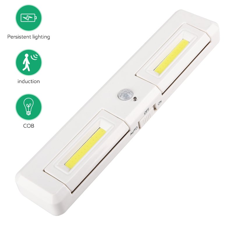 COB LED Wall Light PIR Motion Sensor Cabinet Light With Magnet Suit For Household Auto