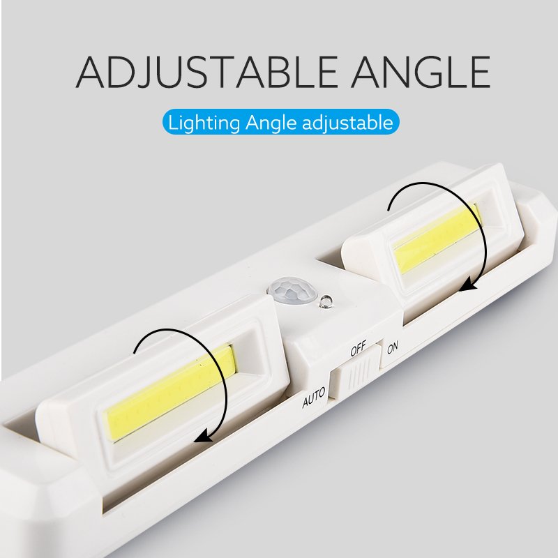 COB LED Wall Light PIR Motion Sensor Cabinet Light With Magnet Suit For Household Auto