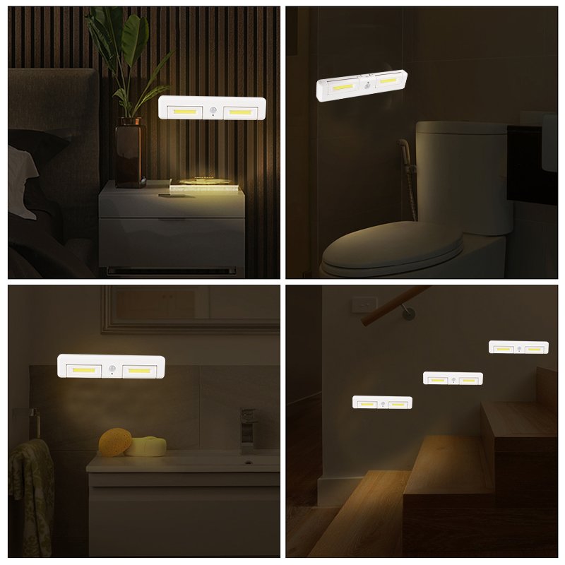 COB LED Wall Light PIR Motion Sensor Cabinet Light With Magnet Suit For Household Auto