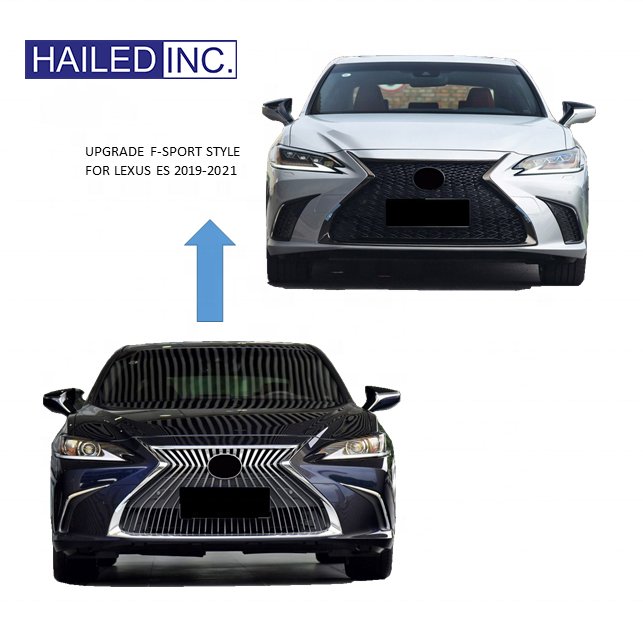 HAILED Car F-Sport grille for Lexus ES200 ES250 ES260 ES300H ES350 2018 2019 2020 2021 2022 upgrade auto body kit conversion kit